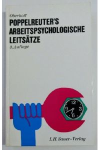 Poppelreuter's Arbeitspsychologische Leitsätze.