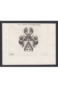 von Gobel auf Hofgiebing - Gobel auf Hofgiebing Wappen Adel coat of arms heraldry Heraldik copper engraving