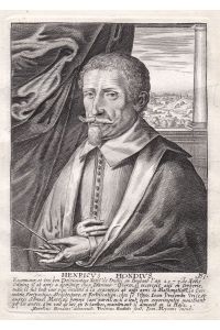 Henricus Hondius - Henricus Hondius Maler painter Portrait copper engraving