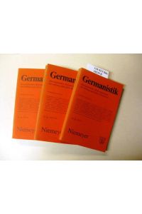 Germanistik.   - Internationales Referatenorgan mit bibliographischen Hinweisen.