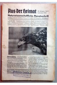 Aus der Heimat 48. Jg. Heft 9 September 1935 (Naturwissenschaftliche Monatsschrift)