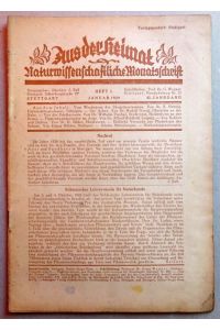 Aus der Heimat 42. Jg. Heft 1 Januar 1929 (Naturwissenschaftliche Monatsschrift)