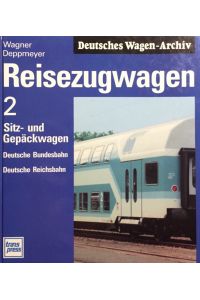 Reisezugwagen 2.   - Sitz- und Gepäckwagen. Deutsche Bundesbahn. Deutsche Reichsbahn. (Deutsches Wagen-Archiv).