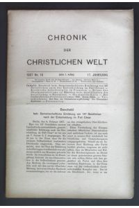 Bescheid.   - Chronik der Christlichen Welt: 17. Jahrgang, Nr. 10.