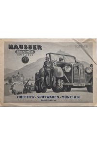 Prospekt (Originalkatalog): HAUSSER Elastolin Spielzeug 1937-38,