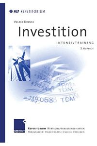 Investition : Intensivtraining.   - Volker Drosse / MLP-Repetitorium; Repetitorium Wirtschaftswissenschaften