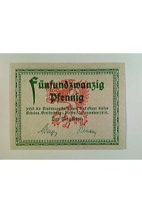 Notgeld, Greifenberg i. Pomm. , 25 Pfennig, roter Aufdruck, 1919