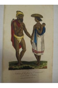Orig. Farblithographie Natives of the Coast of Coromondel in the East Indies 1802