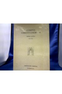 Concilia Gallia A. 314 - A. 506.   - =(Corpus Christianorum Series Latina CXLVIII.)