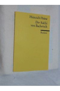 Der Rabbi von Bacherach : e. Fragment.