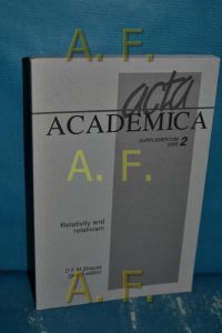 Relativity and relativism : Acta Academica Supplementum 2005 (2).