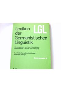 Lexikon der germanistischen Linguistik; Teil: 3.