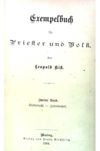 Exempelbuch für Priester und Volk.   - Kleidertracht - Zufriedenheit, zweiter Band