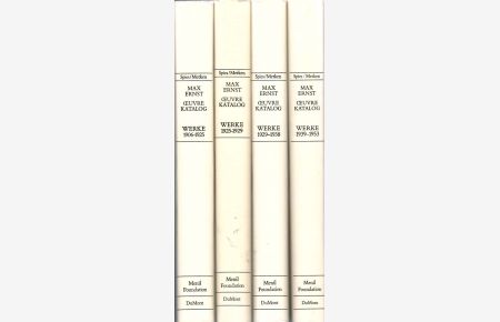 Oeuvre-Katalog. Werke 1906 - 1925 / 1925 - 1929 / 1929 - 1938 / 1939 - 1953. Herausgegeben von Werner Spies.