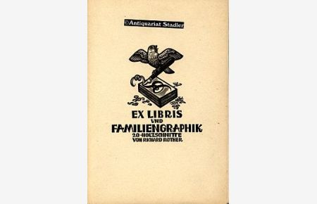 Ex Libris und Familiengraphik. 20 Holzschnitte.   - Einführung von Hanns Heeren. Nr. 13 von 100 Exemplaren.
