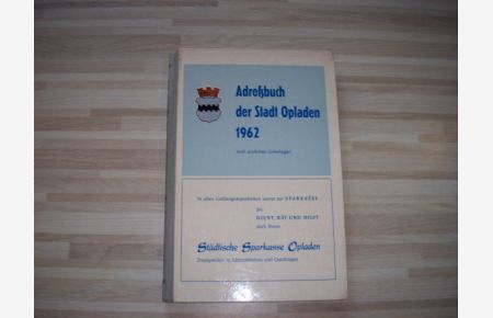 Opladen, Adressbuch der Stadt Opladen 1962.