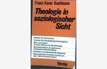 Theologie in soziologischer Sicht.