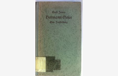Hermann Oeser: eine Darstellung.
