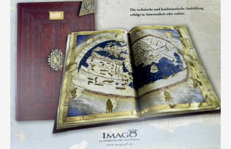 Ptolemäus Atlas kpl. Karten mit Text/ Ed. Imago incl. Kassette und ital. /engl. Kommentar  - Cosmographia di Claudio Tolemeo Edizione Facsimile