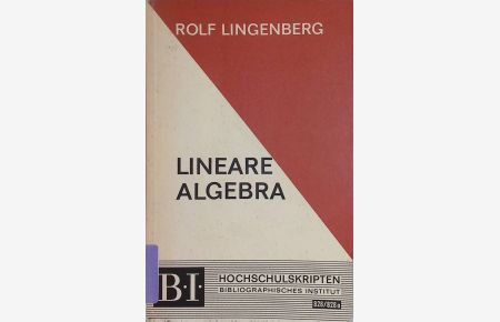 Lineare Algebra.   - 828