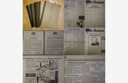 Der Stahlhelm. Organ des Stahlhelm Bund der Frontsodaten. 18. -30. Jahrgang 1951 - 1963 * 6 Bände