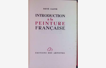 Introduction a la Peinture Francaise.