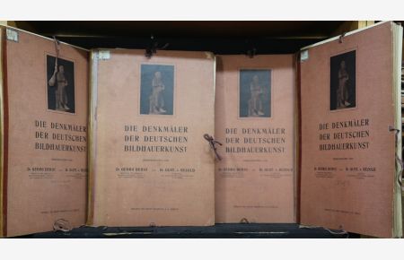 Die Denkmäler der deutschen Bildhauerkunst. 16 Lieferungen mit zus. 320 Tafeln in 4 Mappen (komplett).