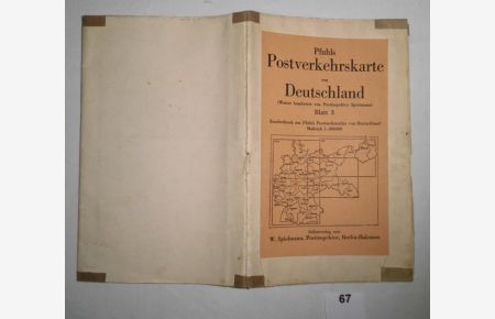 Pfuhls Postverkehrskarte von Deutschland, Blatt 3 (Weiter bearbeitet von Postinspektor Spielmann)