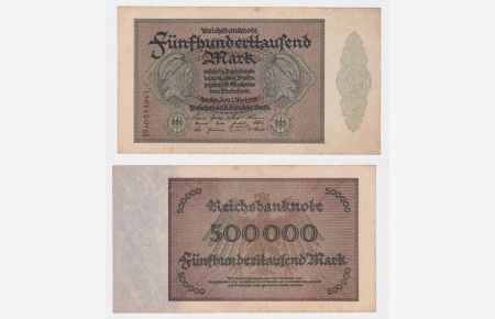Reichsbanknote 500. 000 Mark