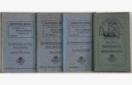 Hauswirtschaftliche Bibliothek. Band 1-6 in 4 Bänden.