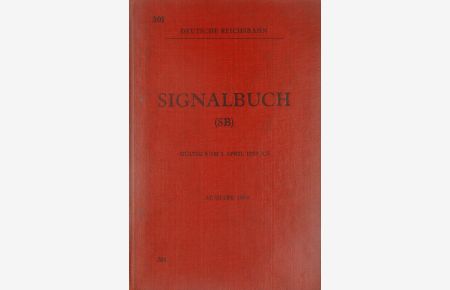 Signalbuch 301 (SB), gültig vom 1. April 1959 an