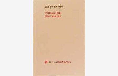 Philosophie des Geistes von Jaegwon Kim