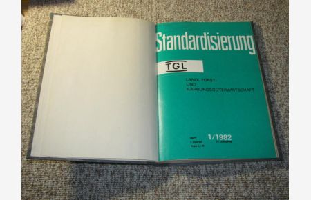 Standardisierung Land-, Forst- und Nahrungsgüterwirtschaft 1982 (21. Jahrgang)