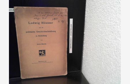Ludwig Häusser und die politische Geschichtschreibung in Heidelberg