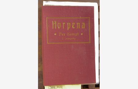 HORPENA - Der Kampf - Heft 1 -12. 1924. 2. Jahrgang. 12 Hefte.