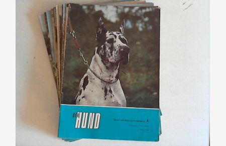 Der Hund. Zeitschrift für das Hundewesen der Deutschen Demokratischen Rlik. Ausgabe: A. Dienst- und Gebrauchshunderassen. 16. Jahrgang, 1967. Heft 1-12.