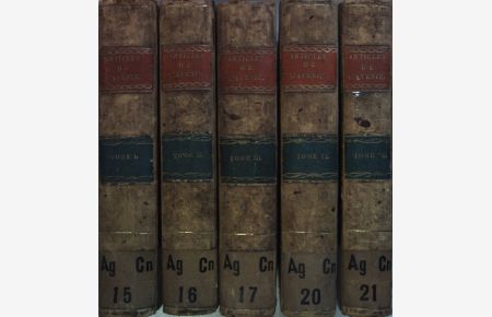 Articles de l'Avenir (CONVOLUTE de 5 tomes/ KONVOLUT aus 5 Bänden) - Vol. I - III/ VI/ VII.