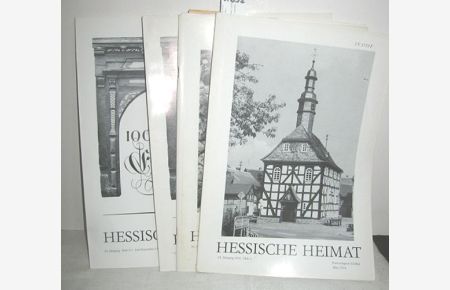 Hessische Heimat 24. Jahrg. (Zeitschrift für Kunst, Kultur, Denkmalpflege)