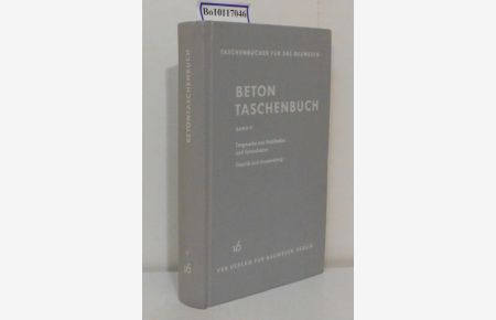 Betontaschenbuch  - Hrsg. vom Fachverband Bauwesen d. Kammer d. Technik