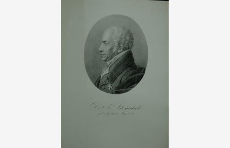 Portrait. Brustfigur im Profil nach links im Oval. Lithographie von Kunike, ca.