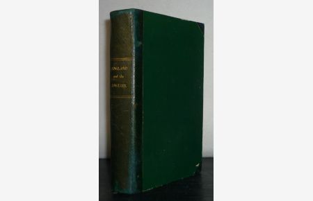 England and the English. By Edward Lytton Bulwer. Part 1 and 2 in one Volume.