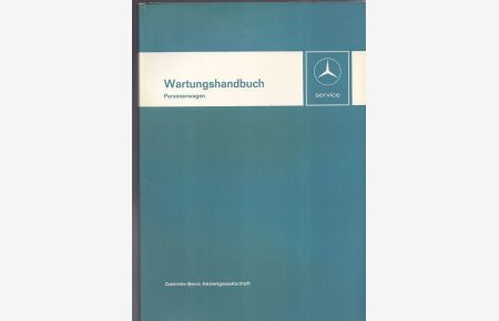 Wartungshandbuch Personenwagen.   - September 1971, KD 00100260100-971 2/ 1,5. EDV 65002811.