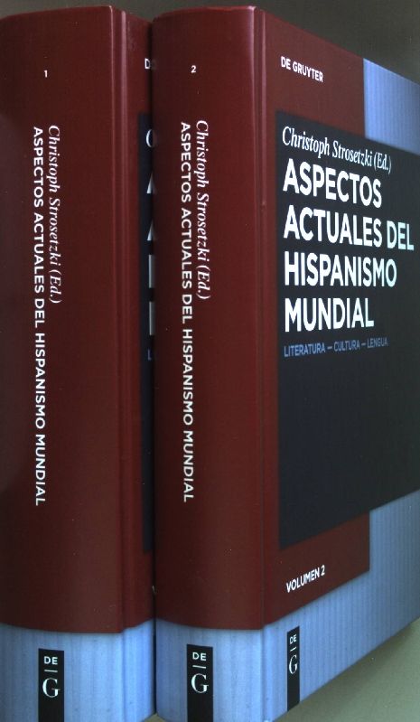 Aspectos actuales del hispanismo mundial : literatura - cultura - lengua (2 vols.cpl./ 2 Bände KOMPLETT) - Strosetzki, Christoph