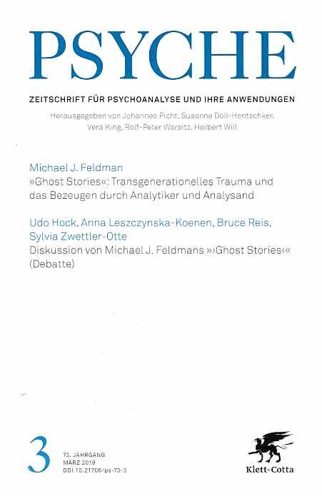 Nr. 1. Januar 2019. Psyche. 73. Jg. Zeitschrift für Psychoanalyse und ihre Anwendungen. - Solms, Mark (u.a.)