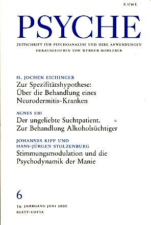 Psyche  54. Jahrgang 2000, Heft 6.
