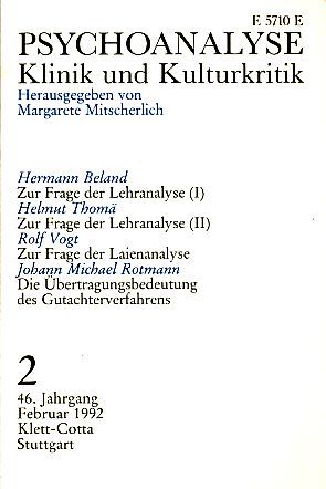 Psyche)  46. Jahrgang 1992, Heft 2.