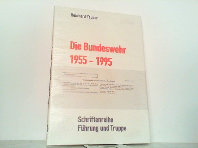 Die Bundeswehr 1955 - 1995. - Teuber, Reinhard