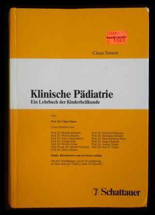 Klinische Pädiatrie Ein Lehrbuch der Kinderheilkunde - Simon, Claus