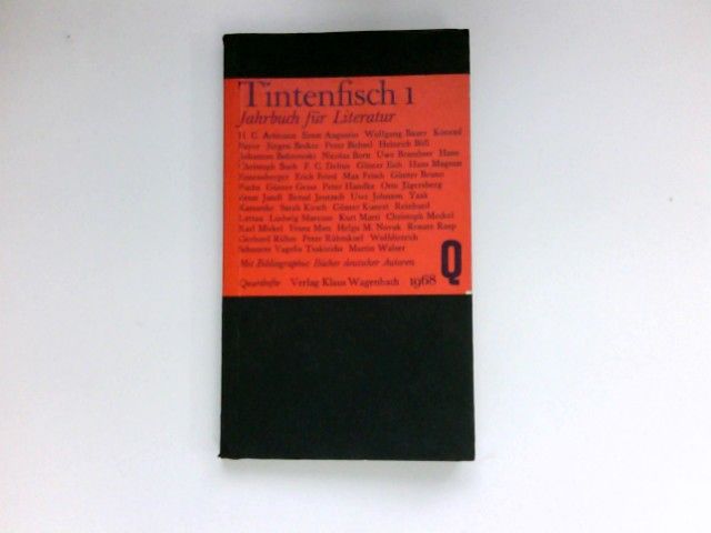 Tintenfisch 1 : Jahrbuch für Literatur. Quarthefte ; 27. - Wagenbach, Klaus und Michael Krüger