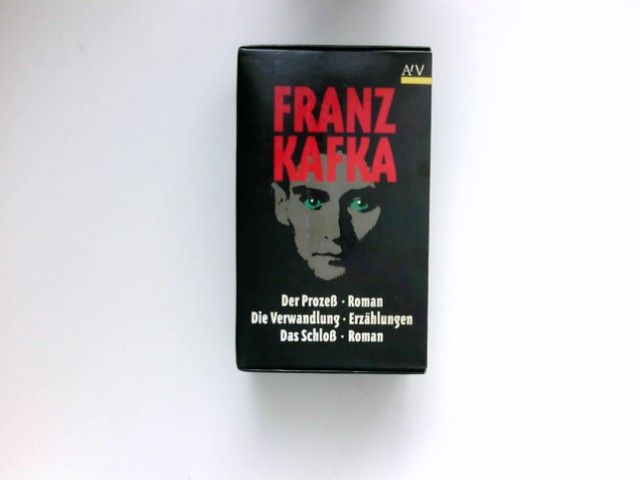Romane, Erzählungen : Der Prozeß. Das Schloß. Die Verwandlung. 3 Bücher in Kassette. - Kafka, Franz